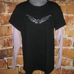 Harley-Davidson Sleeved Tribal Wing 2 Tone T-shirt